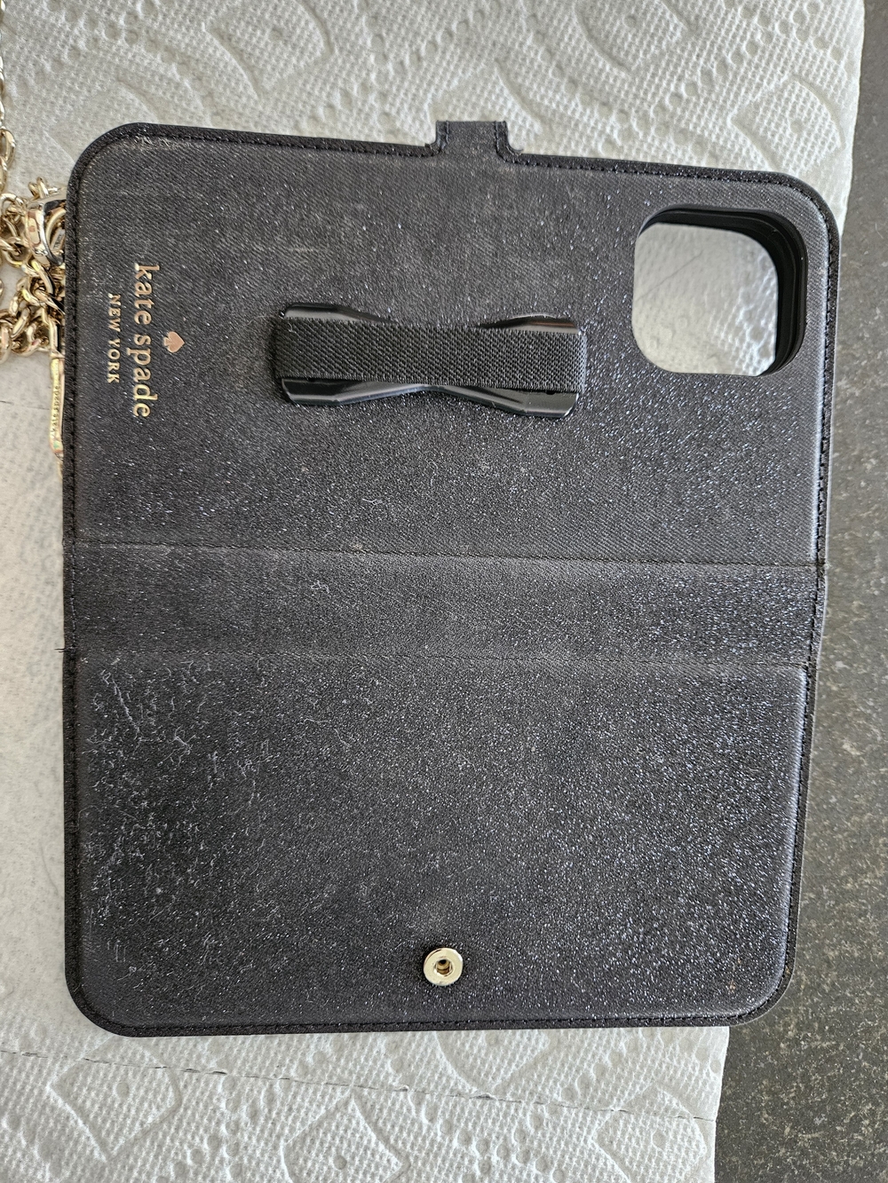 kate spade New York Black Phone Crossbody Wallet